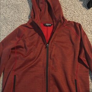 American Giant Maroon Hooded Jacket